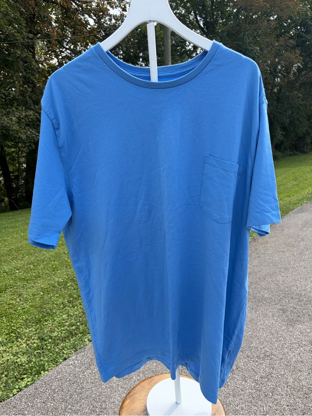The Foundry Supply Co. Short Sleeve Pocket Tee - Bright Blue